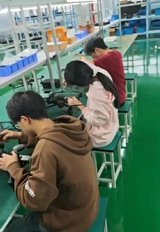 FPV Drone Assembly Workflow in Production