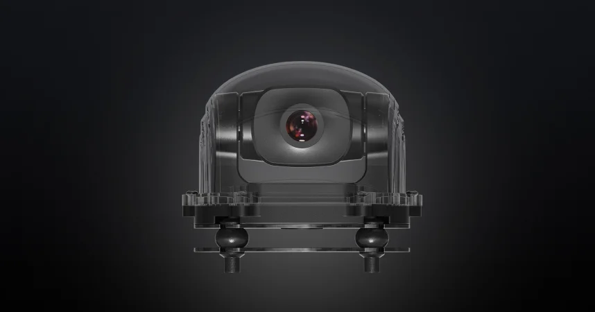 SIYI A2 mini installation illustration showing the camera in an inverted position