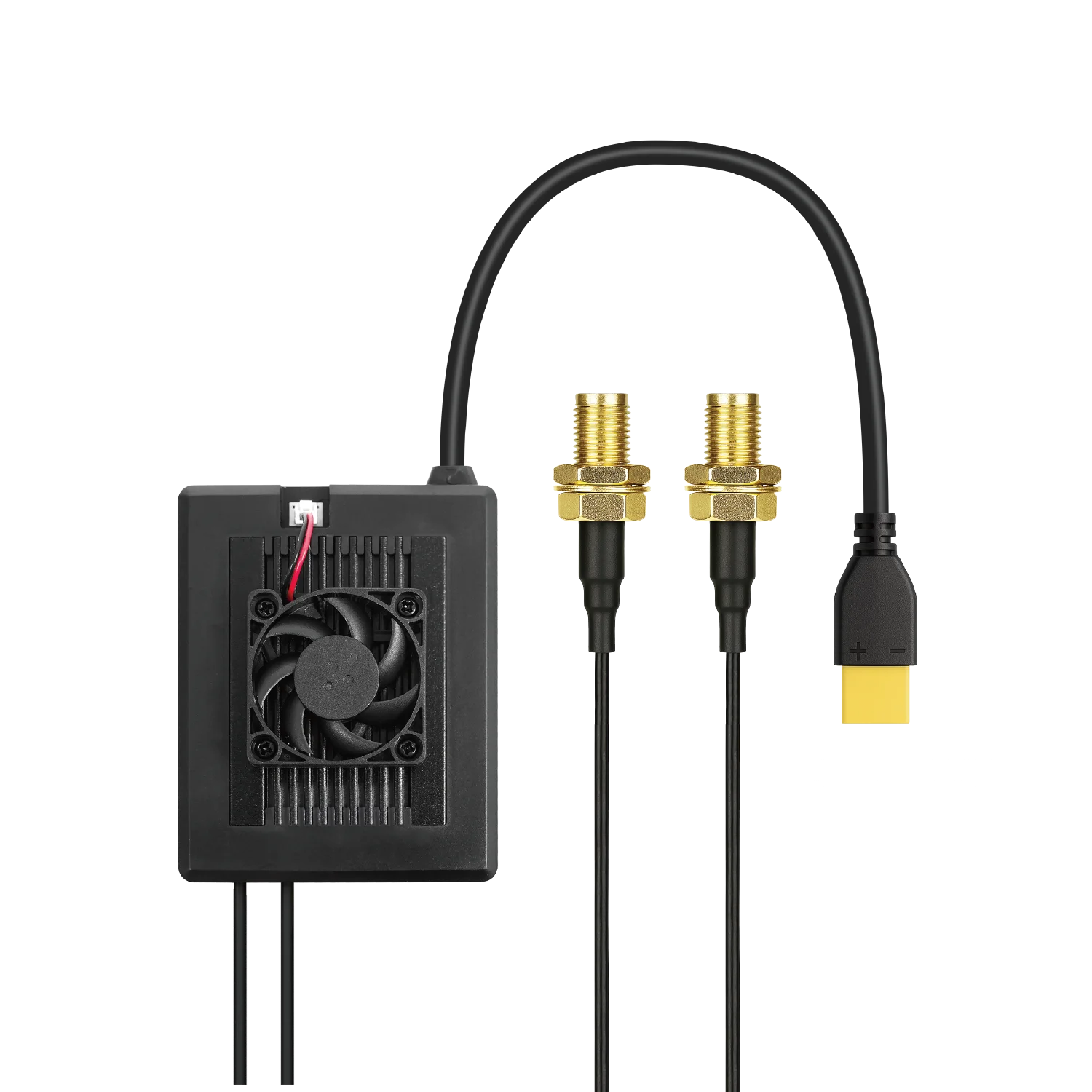 MK32 air-unit component with cooling fan and antenna leads