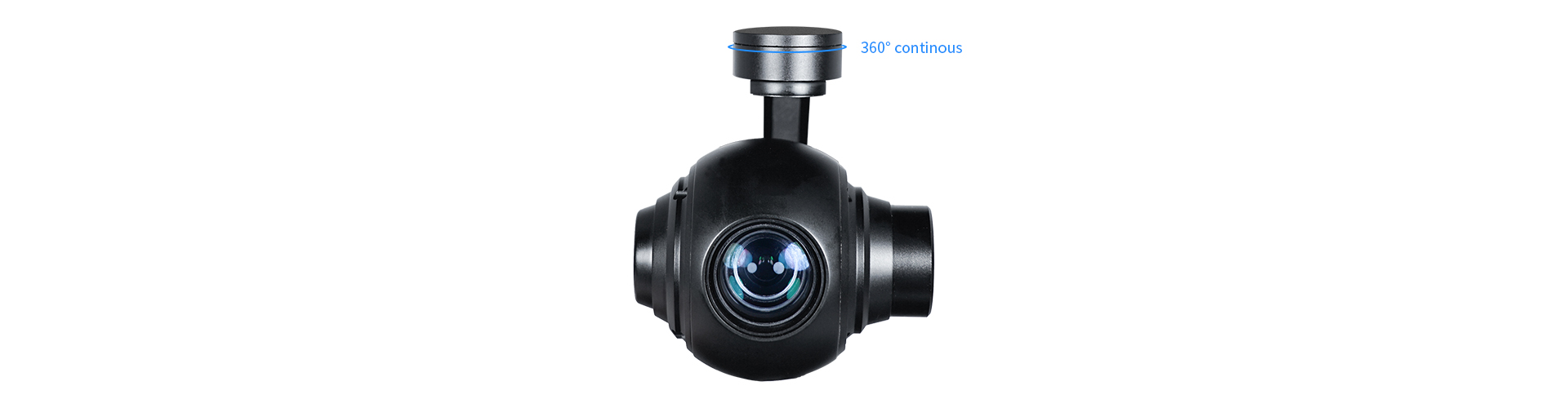 Front view of Viewpro Q10N with its top mounting connection