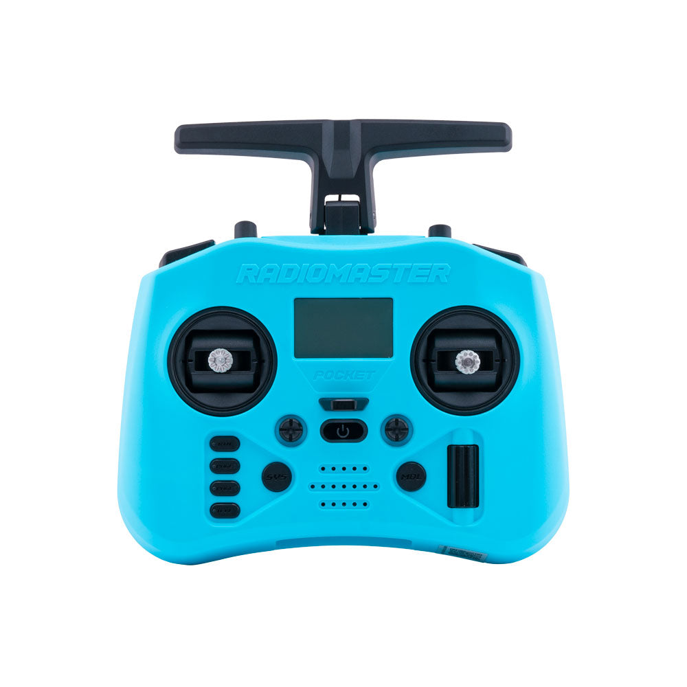 RadioMaster Pocket Crush FPV radio in Iceberg Blue