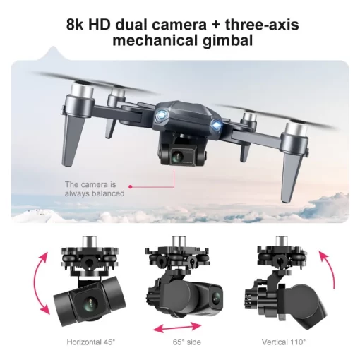 RG106 PRO Drone 8K Dual Camera with 3 Axis Gimbal and GPS - Image 3