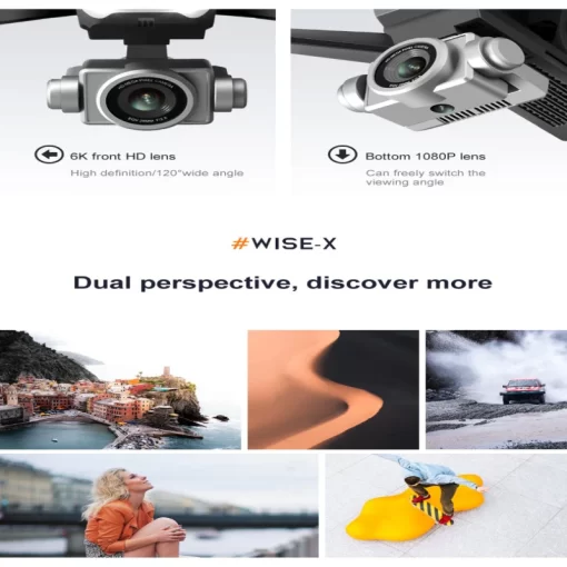 V14 Drone Wide Angle 6K HD Dual Camera Lightweight Stable FPV Quadcopter - Image 6