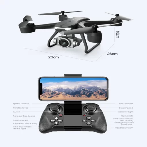 V14 Drone Wide Angle 6K HD Dual Camera Lightweight Stable FPV Quadcopter - Image 8