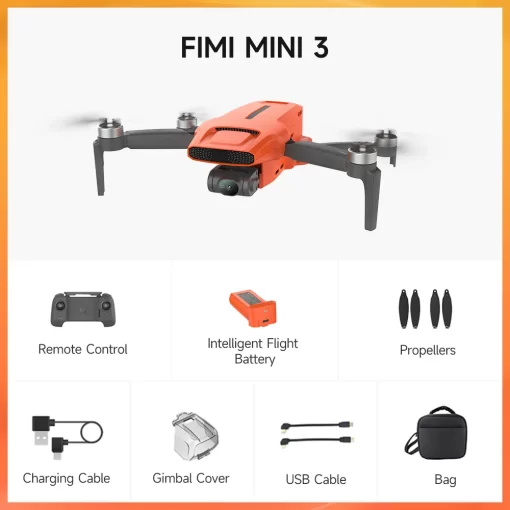 FIMI MINI 3 Drone 4K 60fps Camera 48MP AI Night Vision 9km Range 3 Axis Gimbal - Image 9